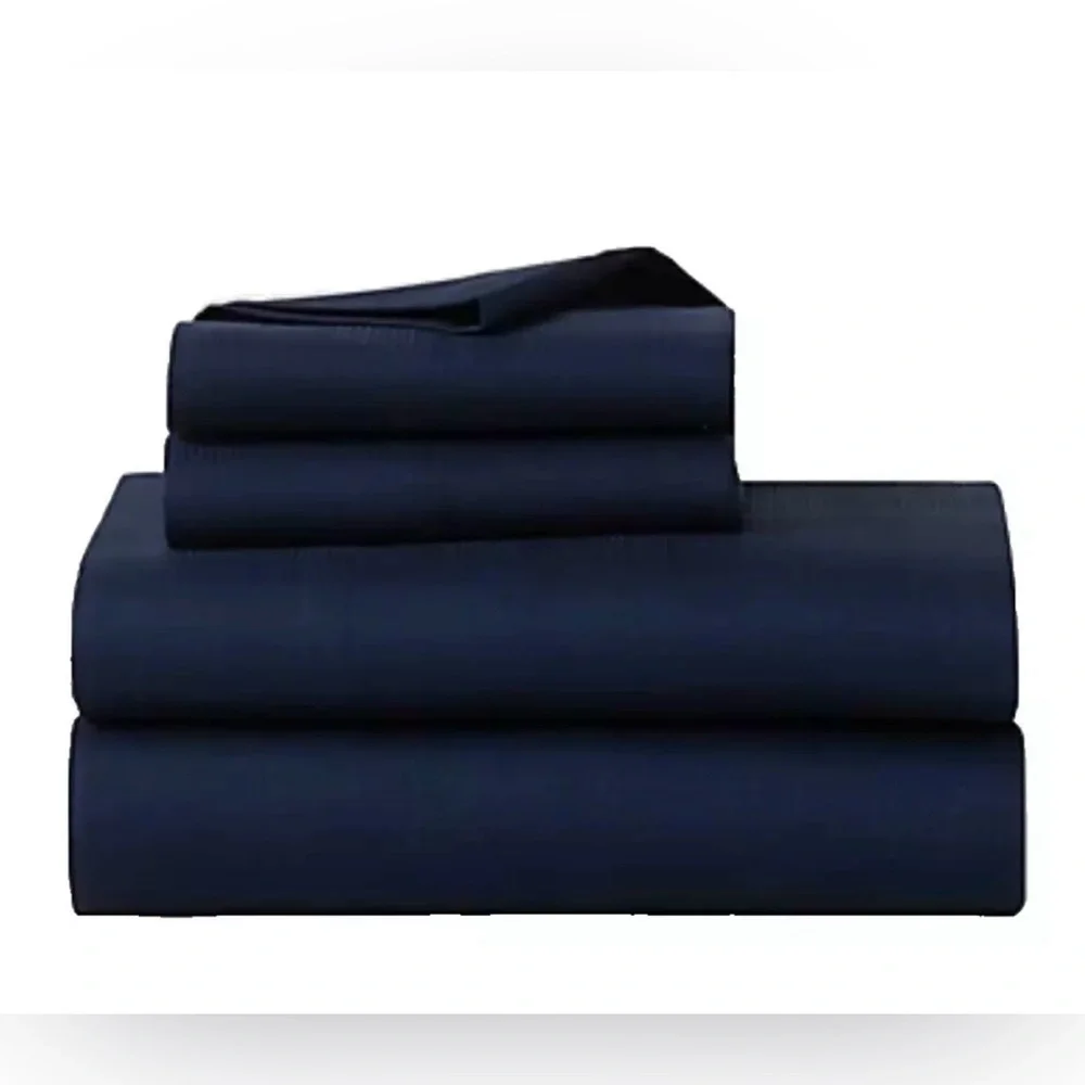 $435 NEW RALPH LAUREN HOME KING FLAT SHEET & 2 PILLOWCASES LOVAN PLAID NAVY